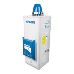 Calentador de paso, electrónico, 9L, 2 serv, gas nat, Foset 45247