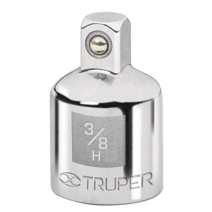 Adaptador para matraca de cuadro 3/8' a cuadro 1/4', Truper 13423 A-5255
