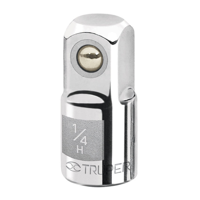 Adaptador para matraca de cuadro 1/4' a cuadro 3/8', Truper 13417 A-5256