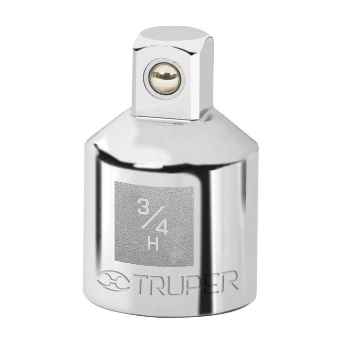 Adaptador para matraca de cuadro 3/4' a cuadro 1/2', Truper 13424 A-5453