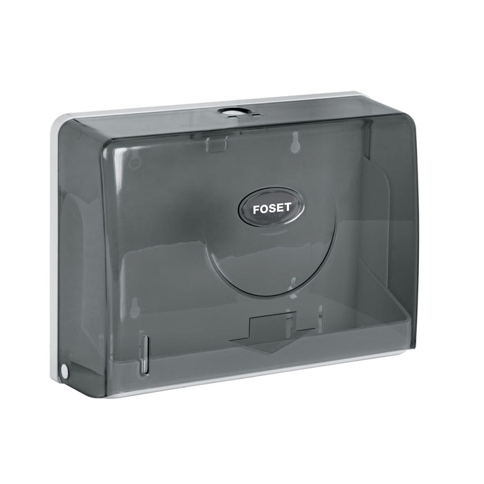 Dispensador junior p/toallas de papel, humo, Basic 45741