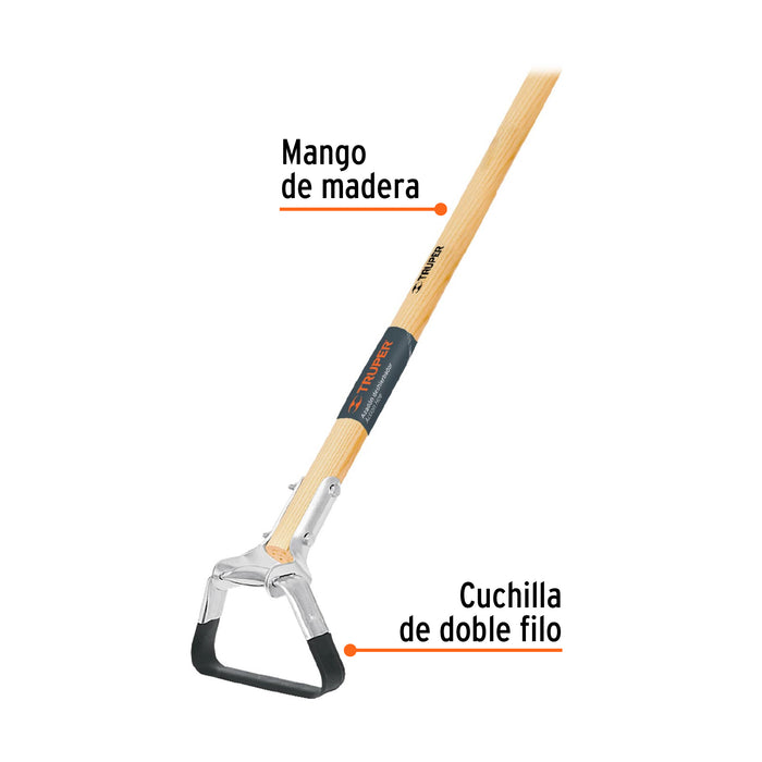 Deshierbador con mango de madera 54', Truper 15127 ACT-HOE
