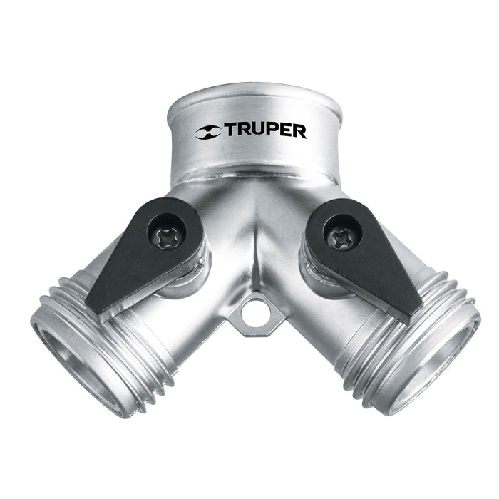 Conector 'Y' 3/4' metálico para manguera, Truper 10372 AD-2