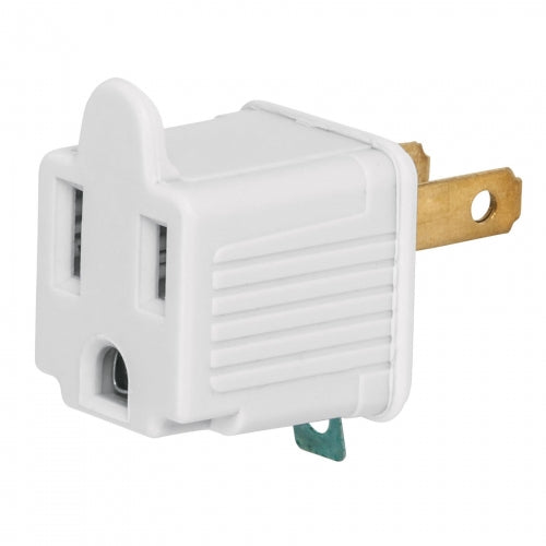 Bolsa con 2 adaptadores 3 a 2 blancos, Volteck 46252 AD-32B