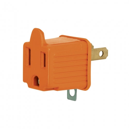 Adaptador 3 a 2, naranja, a granel, Volteck 46256 AD-32N-G