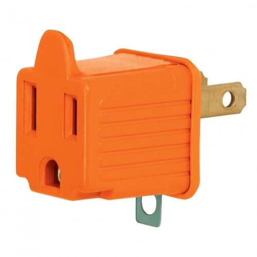 Bolsa con 2 adaptadores 3 a 2 naranjas, Volteck 46253 AD-32N