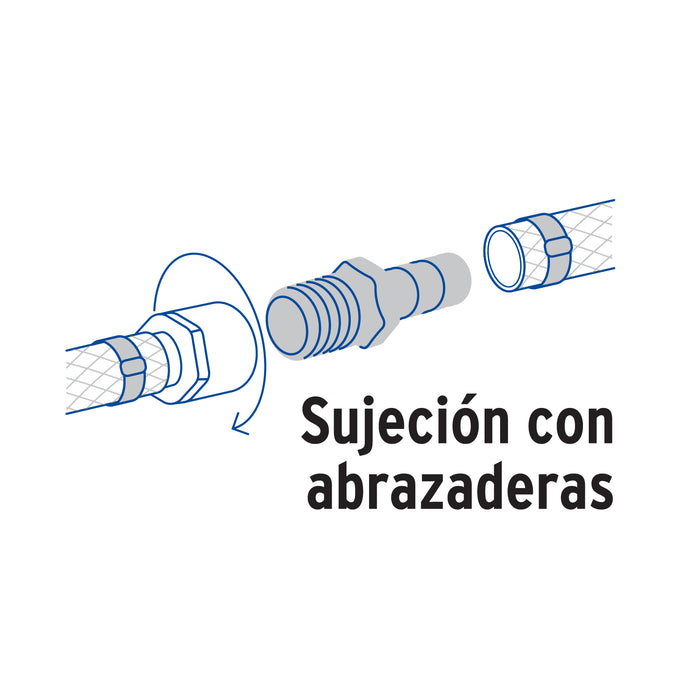 Adaptador macho de latón 3/4' para poliducto, Foset 49306