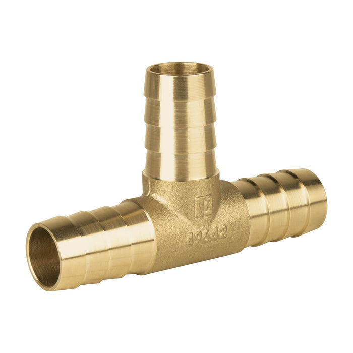 Tee inserción macho latón 3/4' para poliducto negro, Foset 49642