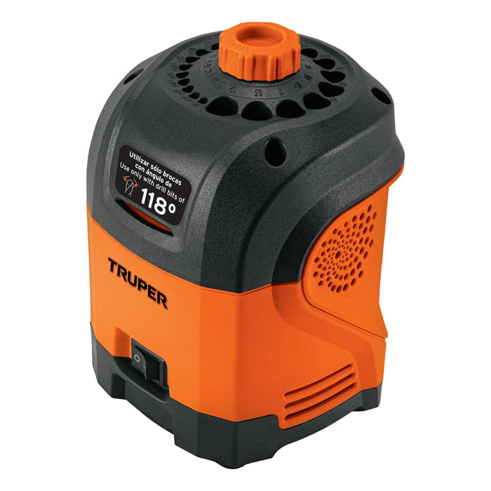 Afilador eléctrico para brocas con punta 118°, Truper 101684 AFB-118