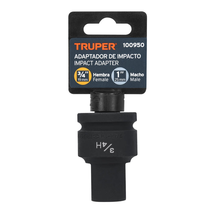Adaptador de Impacto 3/4' (H) x 1' (M), Truper 100950 AI-5455