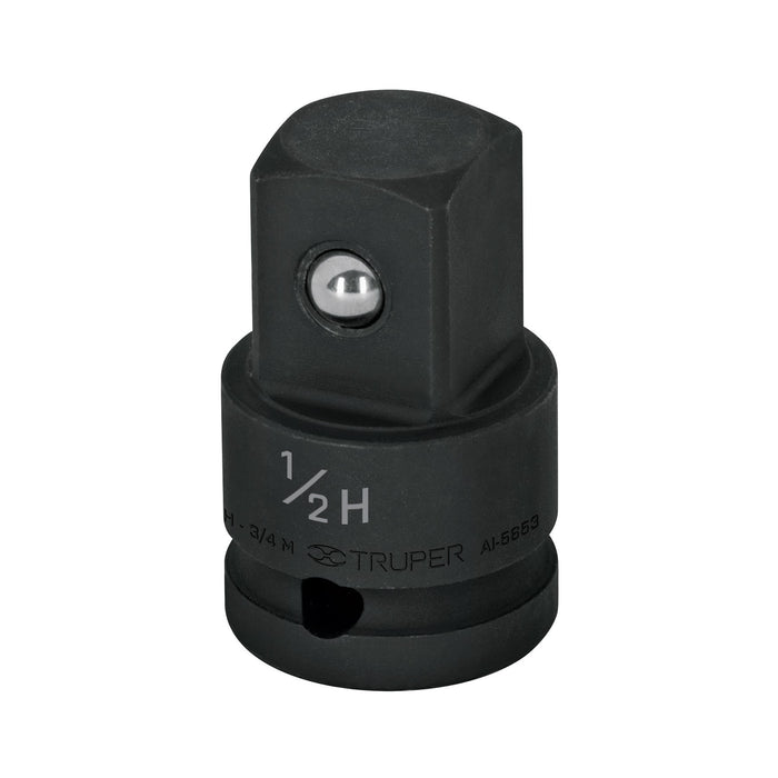 Adaptador de impacto 1/2' (H) x 3/4' (M), Truper 100907 AI-5653