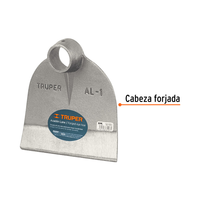 Azadón Lane No.1 de 1.8 lb sin mango, Truper 10603 AL-1