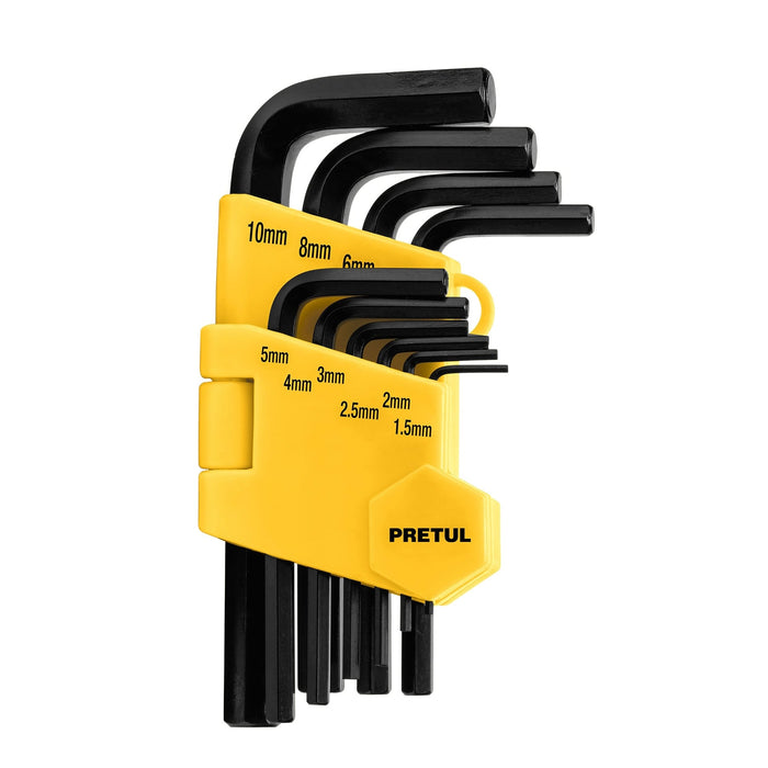 Juego 10 llaves allen mm punta hex con organizador, Pretul 21855 ALL-10M-P