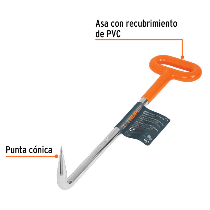 Amarrador de varillas con grip, Truper 12815 AM-VA