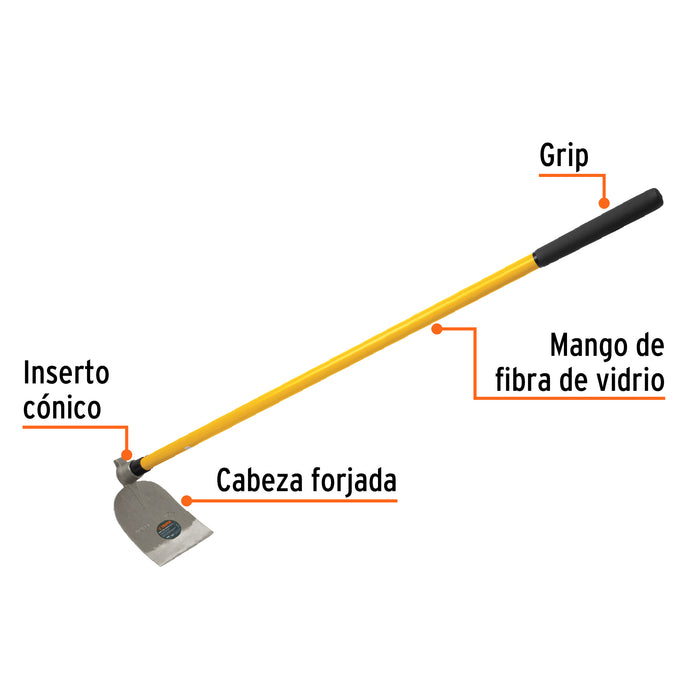 Azadón No. 2 oreja y martillo 2.8 lb sin mango, Truper 19980 AOM-2