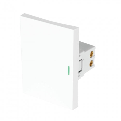 Interruptor sencillo blanco de 3 módulos, línea Lisboa 47942 APSE3-LB