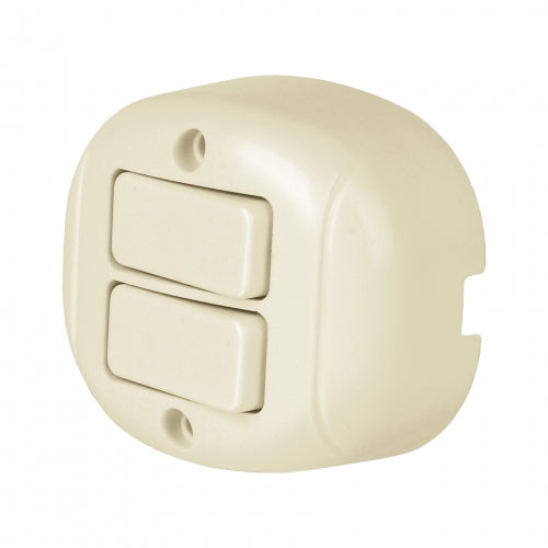 Interruptor de sobreponer dúplex, Volteck 47355 APSO-D