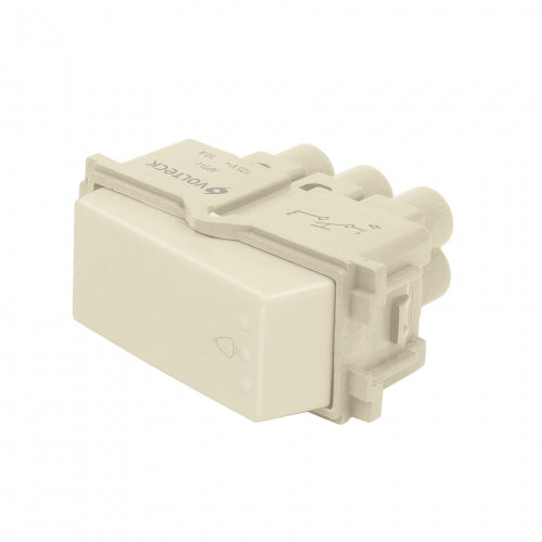 Interruptor para timbre, línea Italiana, color marfil 48099 APTI-I