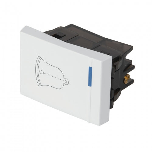 Interruptor para timbre, 1.5 módulos, línea Española, blanco 47053 APTI15-EB