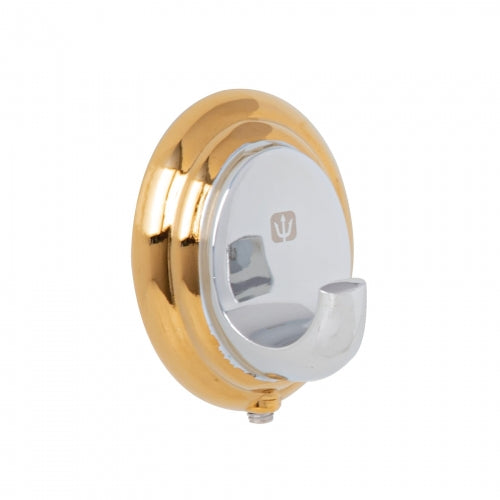 Gancho sencillo metálico acabado cromo-oro, Foset Aqua 45985 AQA-83G