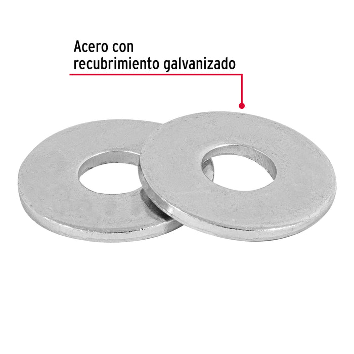 Bolsa con 1 kg de arandelas planas de 1/2', Fiero 44547 -ARA 0.50