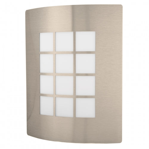 Arbotante decorativo cuerpo acero inox, lámpara no incluida 47390 ARB-003S