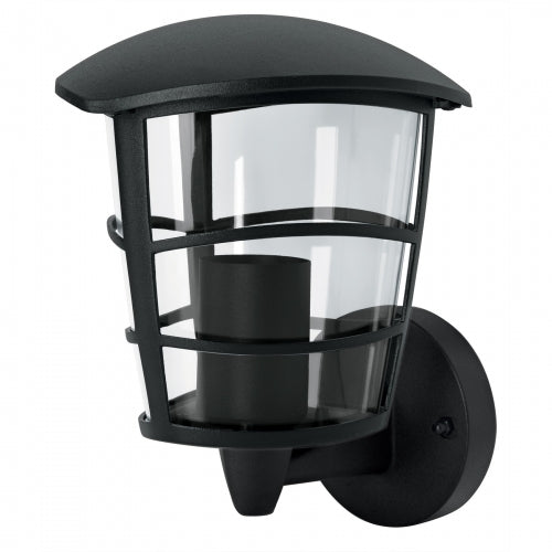 Arbotante tipo farol moderno soportado p/exteriores, negro 45092 ARB-105S