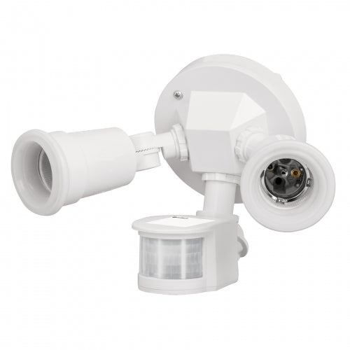 Arbotante blanco c/sensor movimiento, lámparas no incluidas 46480 ARB-901S