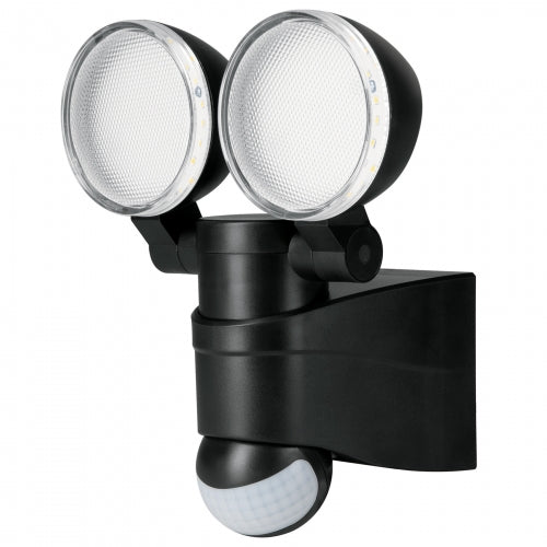 Arbotante LED 12 W negro con sensor de movimiento, Volteck 47338 ARB-902L