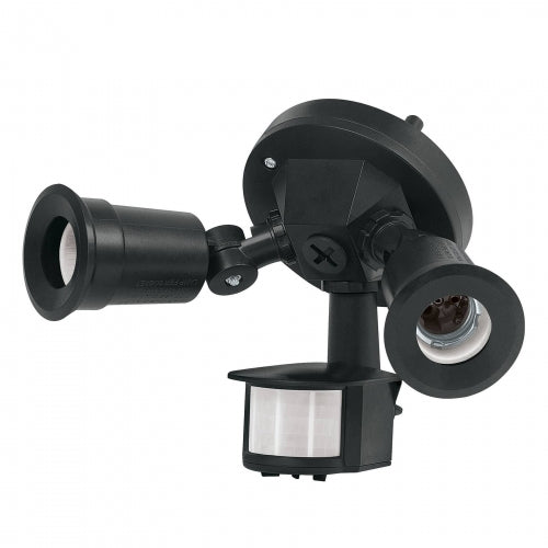 Arbotante negro c/sensor movimiento, lámparas no incluidas 47275 ARB-902S