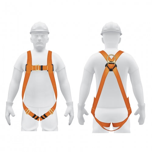 Arnés de cuerpo completo con 1 anillo, ANSI, Truper 14432 ARN-5435