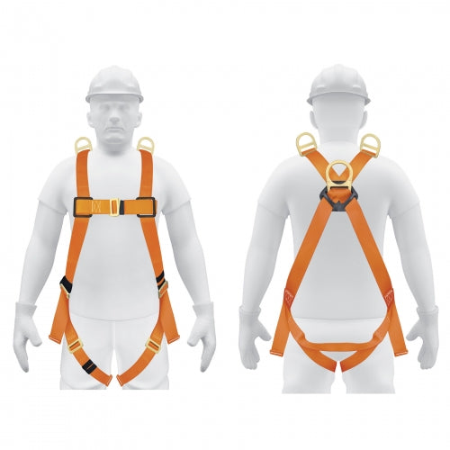 Arnés de cuerpo completo con 3 anillos, ANSI, Truper 14433 ARN-5437