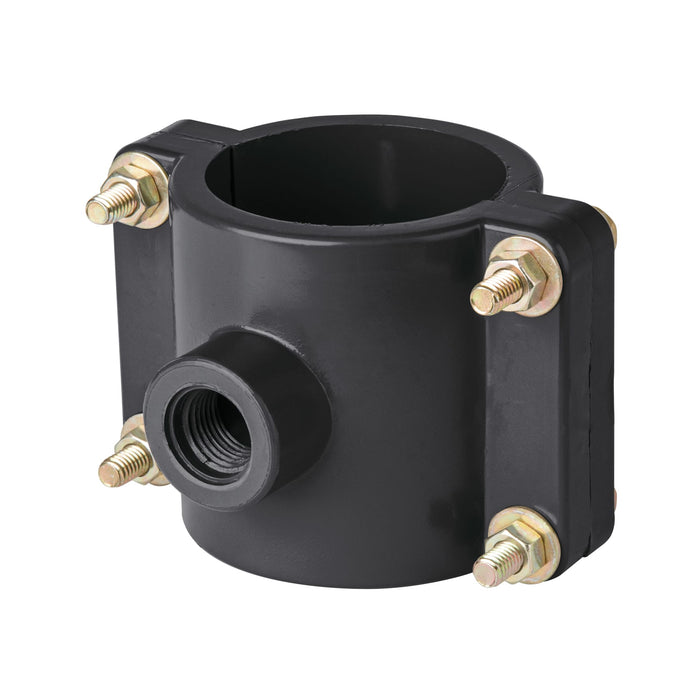 Abrazadera para toma domiciliaria PP 2-1/2' x 1/2', Foset 40713 ATD-2 1/2