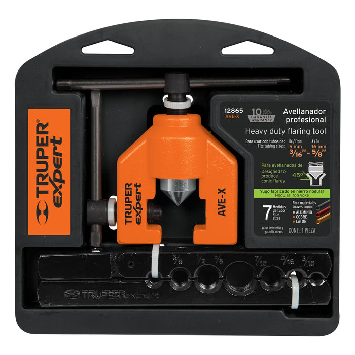 Avellanador profesional de 3/16' a 5/8', Truper Expert 12865 AVE-X