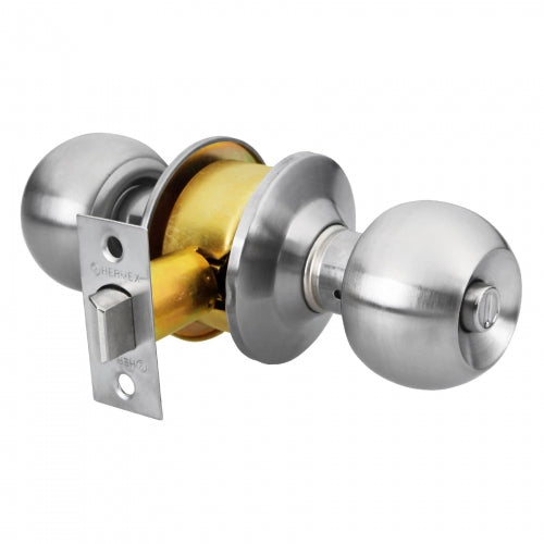 Cerradura tipo esfera, cilíndrico, baño, cromo, Hermex Basic 23568 BAL-CM-BP