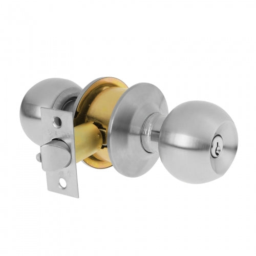 Cerradura tipo esfera, cilíndrico, entrada, cromo, Basic 23562 BAL-CM-EP