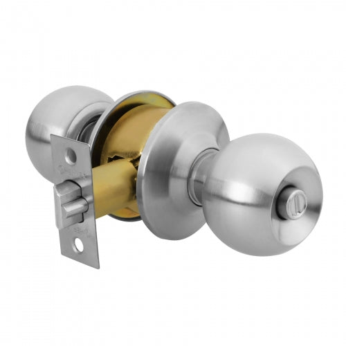 Cerradura tipo esfera, cilíndrico, recámara, cromo, Basic 23565 BAL-CM-RP