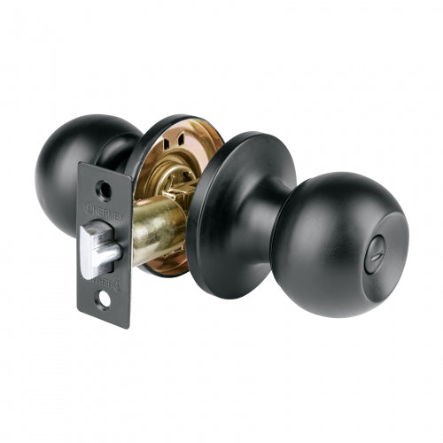 Cerradura tipo esfera, cilíndrico, entrada, negro, Basic 28137 BAL-NE-EP