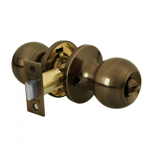 Cerradura tipo esfera, tubular, baño, antiguo, Hermex Basic 23662 BALT-LA-BP