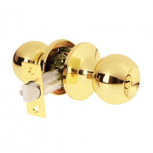 Cerradura tipo esfera, tubular, entrada, brillante, Basic 23655 BALT-LB-EP