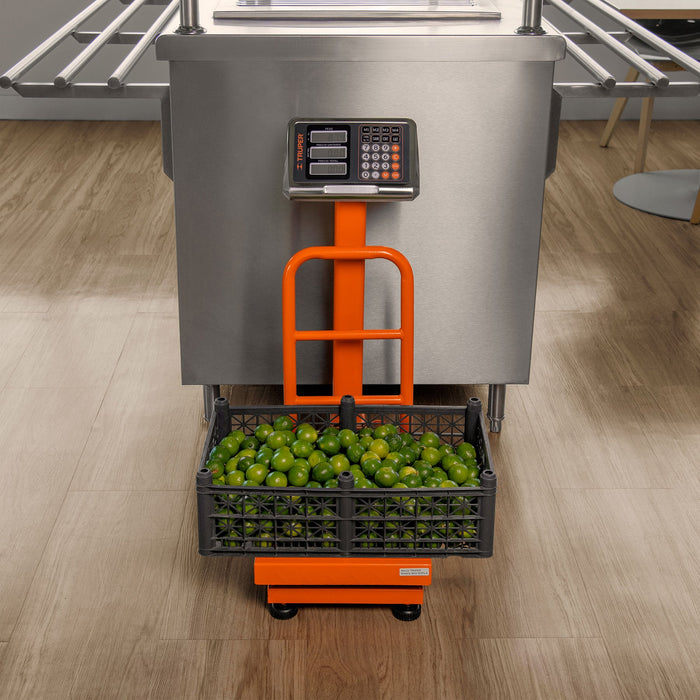 Báscula electrónica de plataforma, plegable, 100 kg, Truper 15729 BAS-100PLA