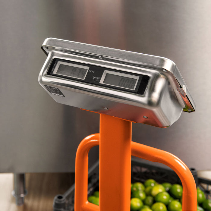 Báscula electrónica de plataforma, plegable, 100 kg, Truper 15729 BAS-100PLA