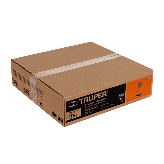 Báscula capacidad 10 kg mecánica colgante, Truper 17087 BAS-10C