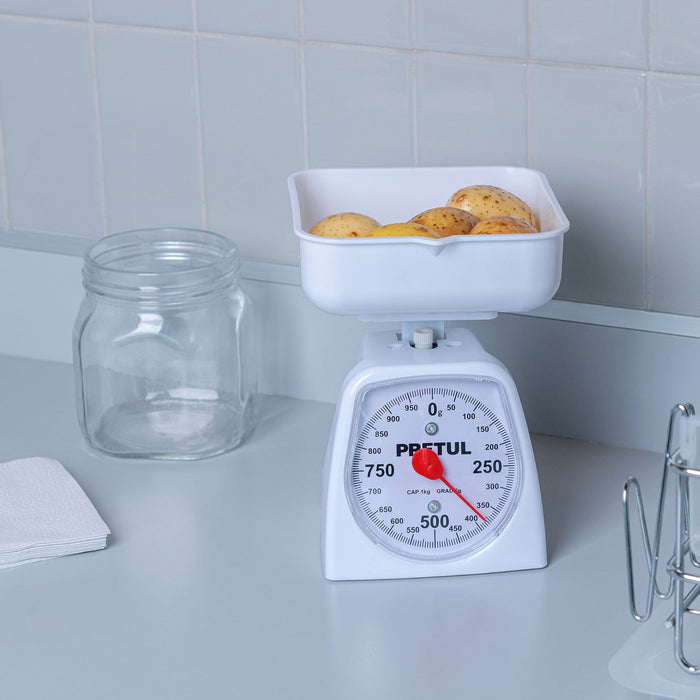 Báscula mecánica para cocina 1 Kg, Pretul 29970 BAS-1CP