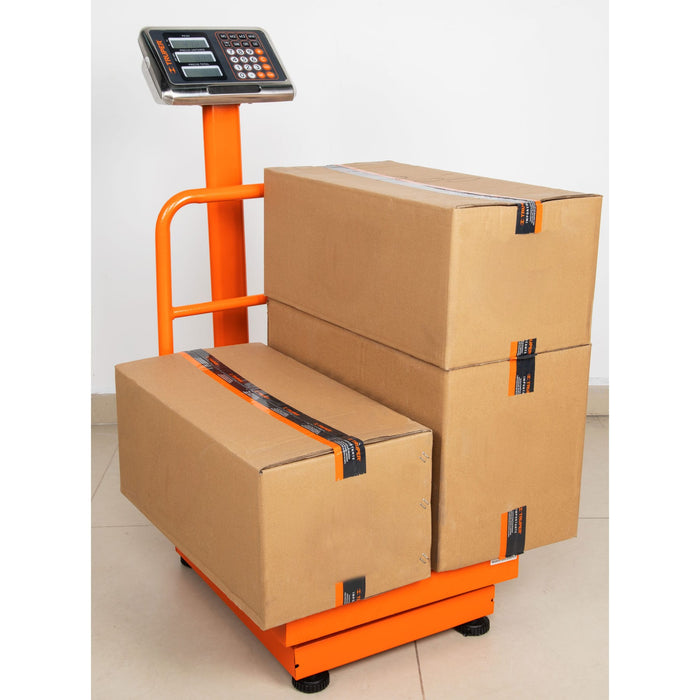 Báscula electrónica de plataforma, plegable, 200 kg, Truper 15732 BAS-200PLA