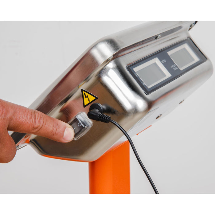 Báscula electrónica de plataforma, plegable, 200 kg, Truper 15732 BAS-200PLA