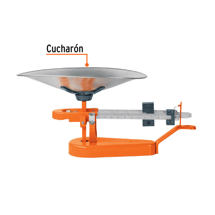 Báscula capacidad 5 kg mecánica con cucharón, Truper 17083 BAS-5M