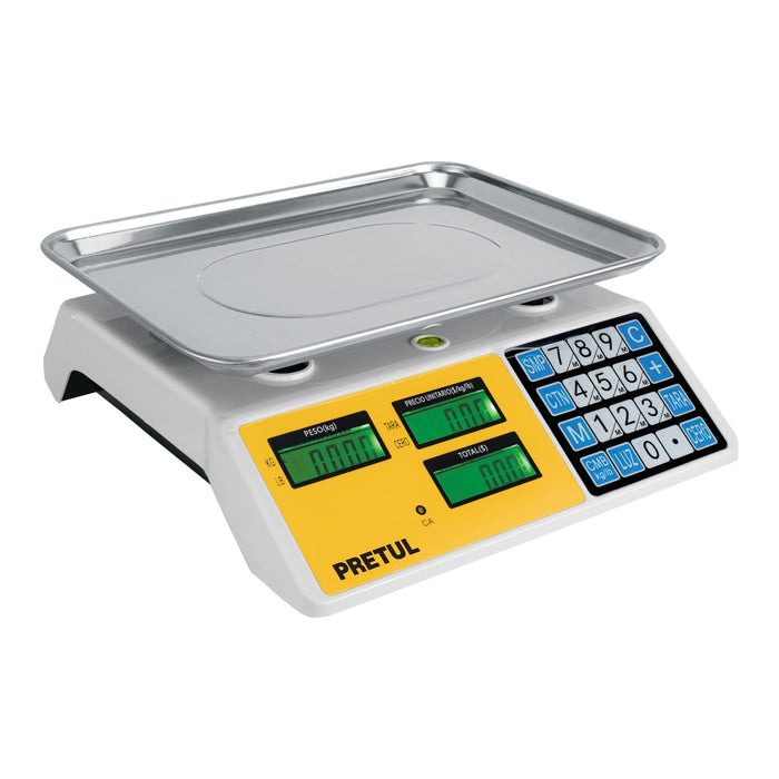 Báscula electrónica multifunciones 30 kg, Pretul 27119 BASE-30P
