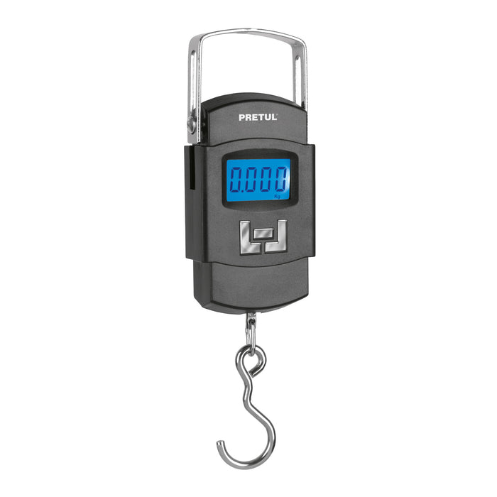 Báscula electrónica colgante, de pilas, 50 kg, Pretul 28180 BASE-50CP