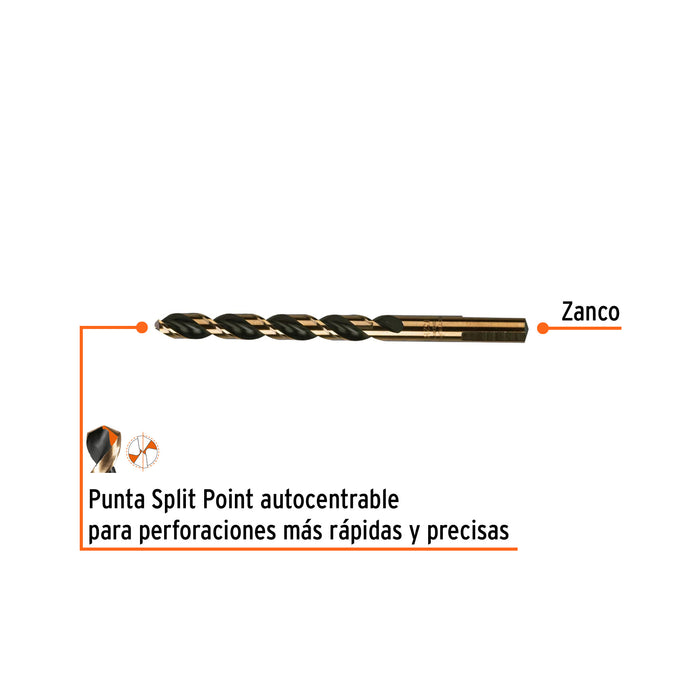 Broca HSS 11/32' Trugold para metal, Truper Expert 11146